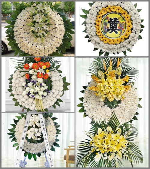 湖北孝感市应城市郎君镇破港社区花圈速递
